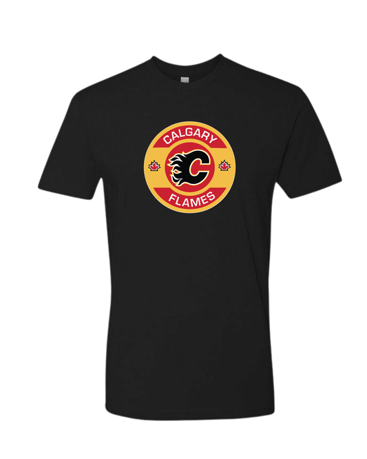 CALGARY FLAMES YELLOW AND RED